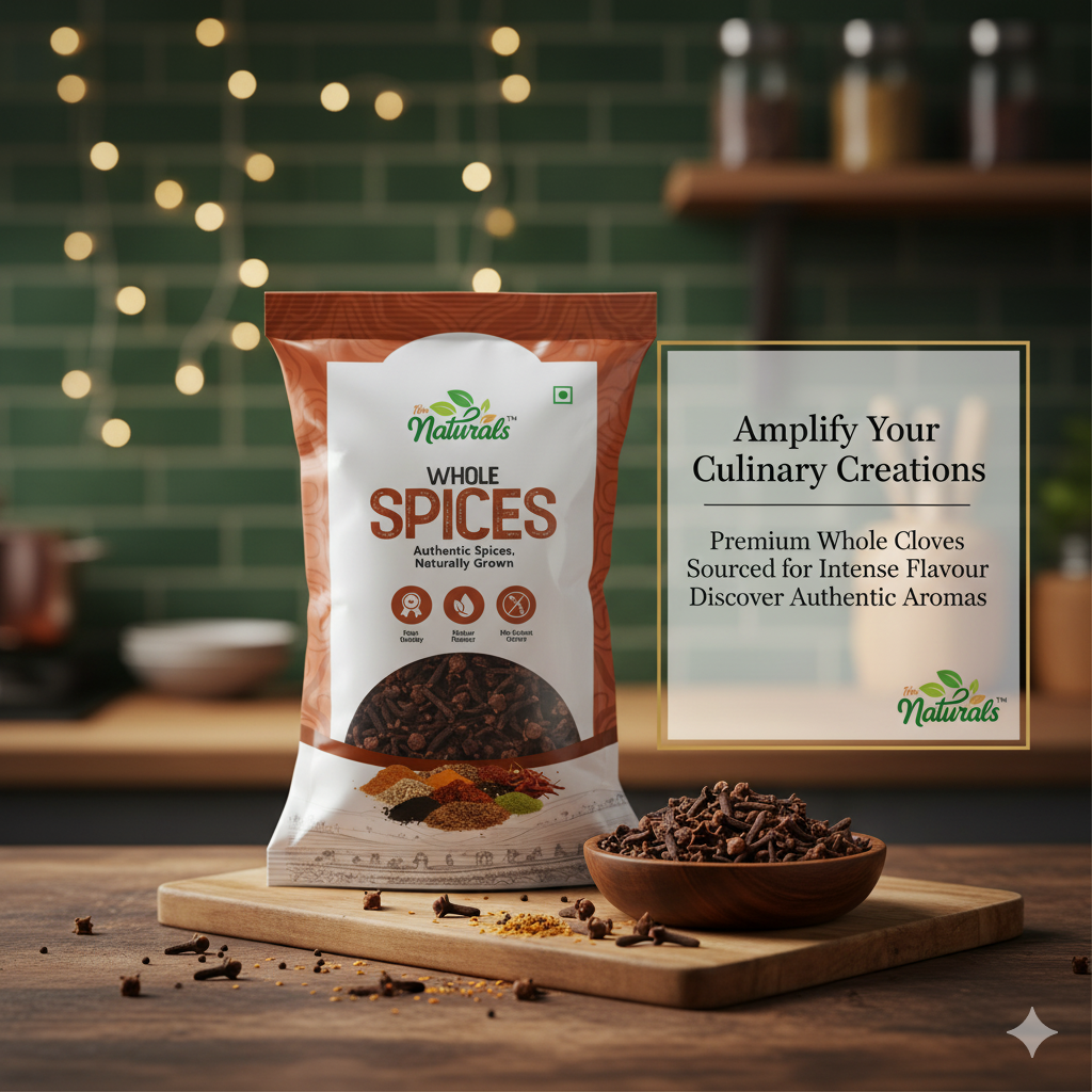 TFM Naturals Clove (Laung) – Premium Quality Whole Spices