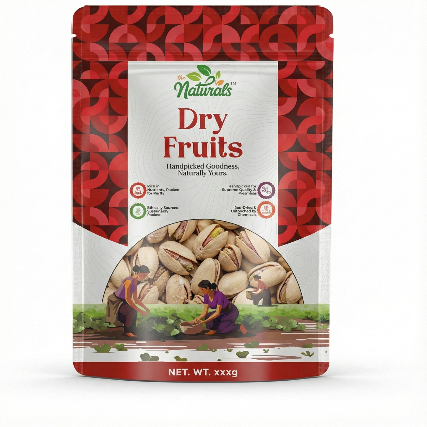 Naturals Salted Irani Pistachios - Premium Quality Dry Fruits
