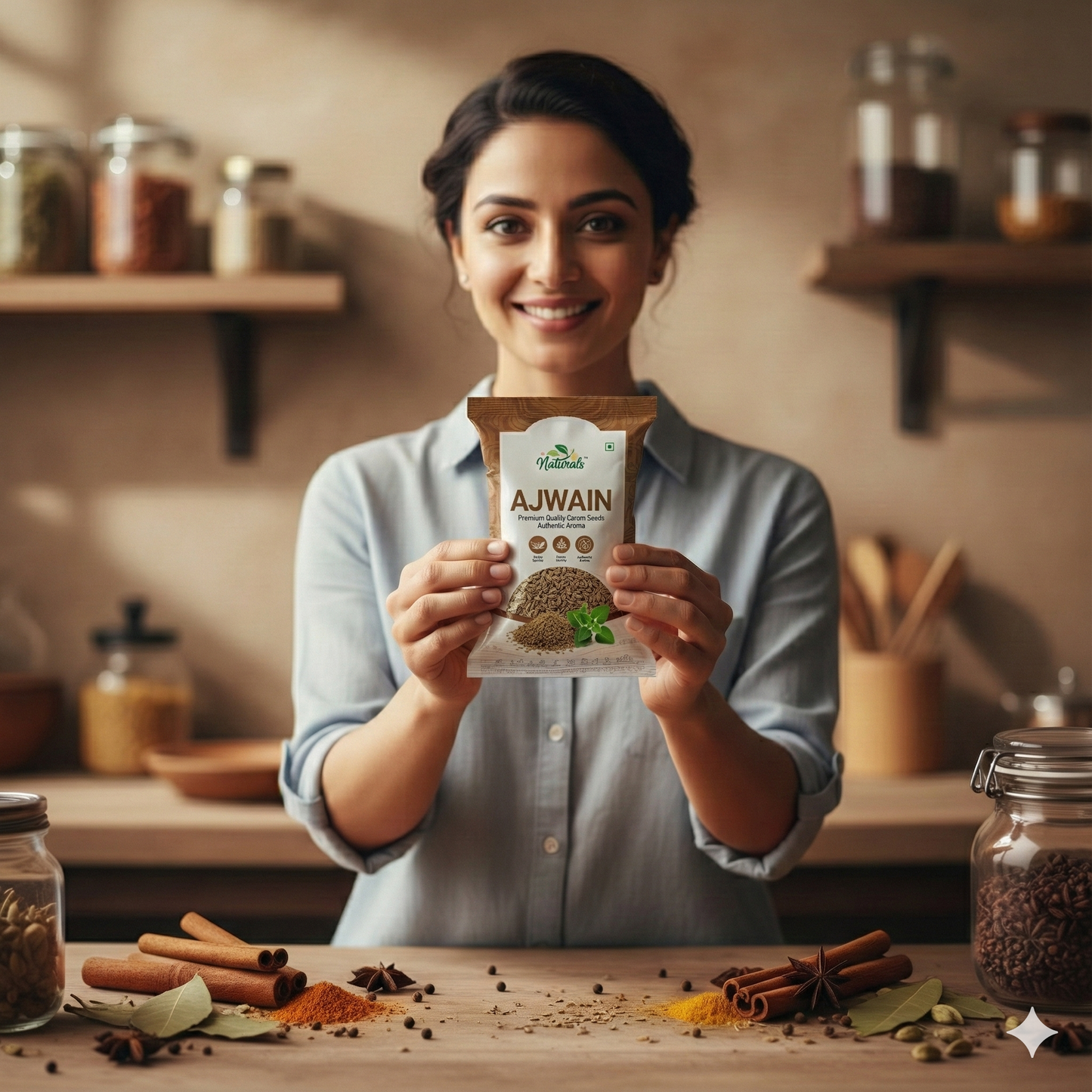 Naturals Carom Seeds (Ajwain) - Premium Quality Whole Spices