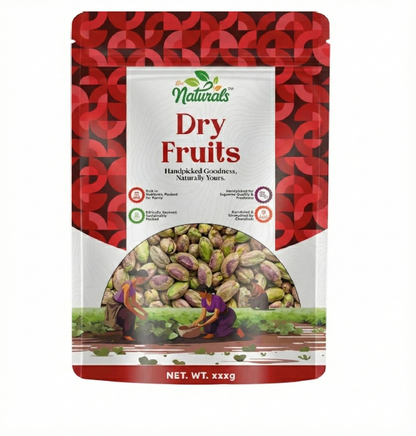 Naturals Premium Unsalted Pistachios - Premium Quality Dry Fruits