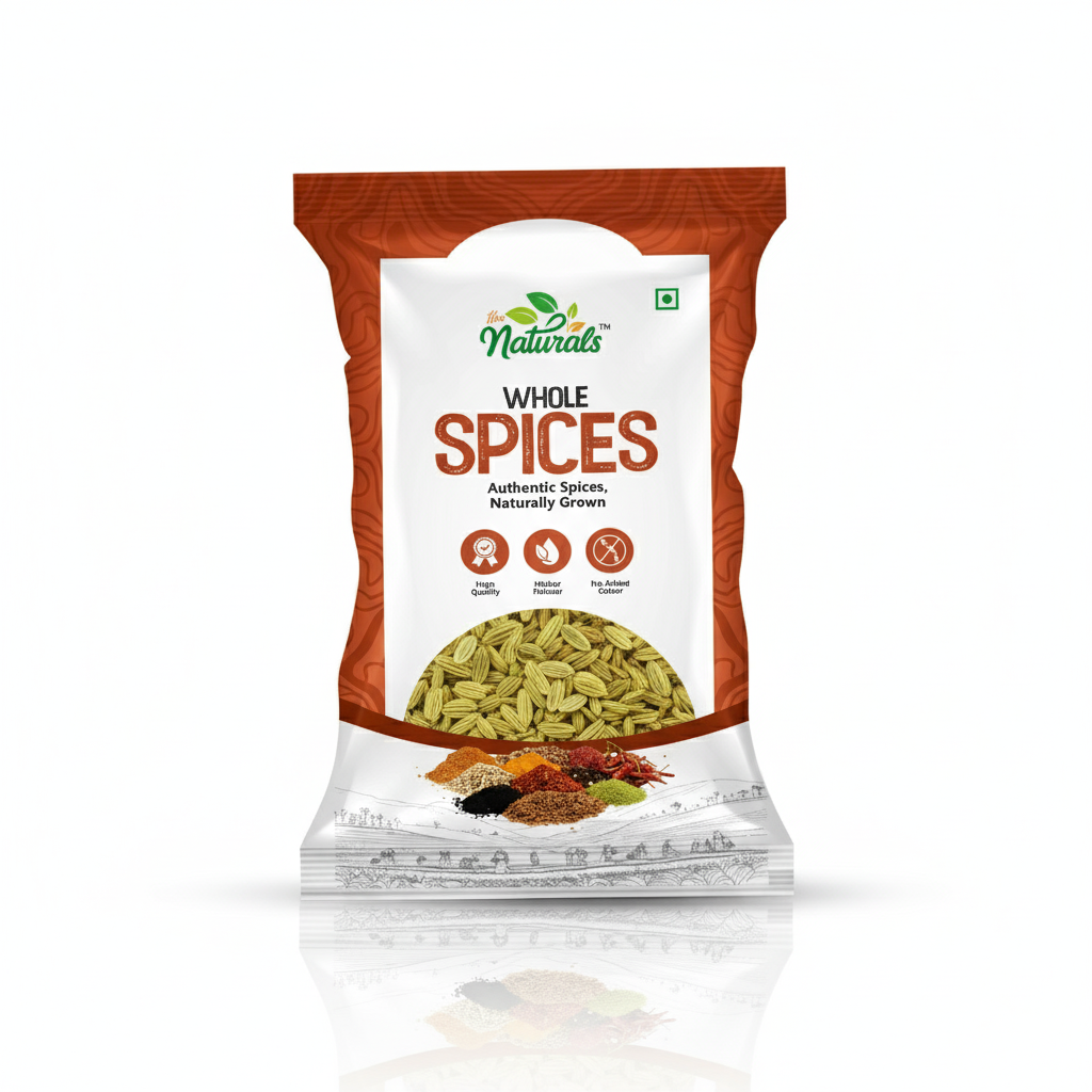 TFM Naturals Moti Saunf (Fennel Seeds) – Premium Quality Whole Spices