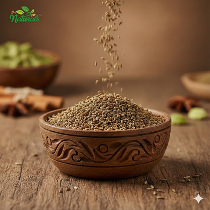 Naturals Carom Seeds (Ajwain) - Premium Quality Whole Spices