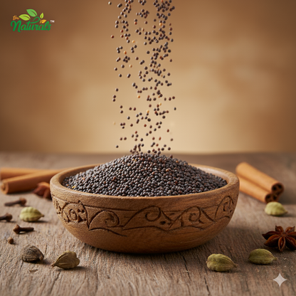 TFM Naturals Black Mustard Seeds (Rai) – Premium Quality Whole Spices